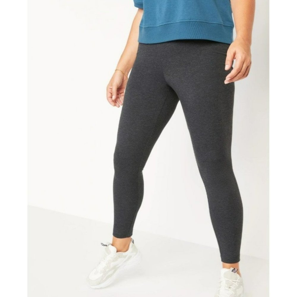 Comfy Stretchy Grey Leggings Plus Size 1X-2X-3X-4X Yoga/Gym/Workout